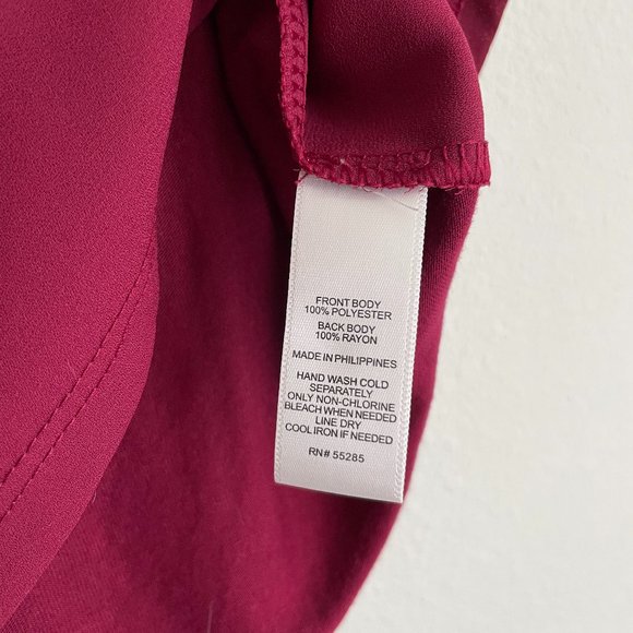 NWT - Deep Red - Express Sleeveless Blouse - Medium - Picture 9 of 11